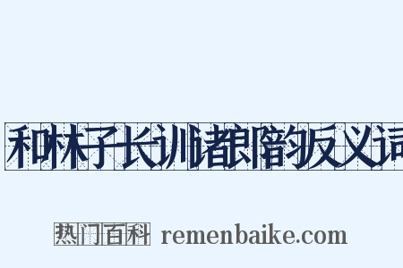 和林子长训诸郎韵反义词是什么意思的图片